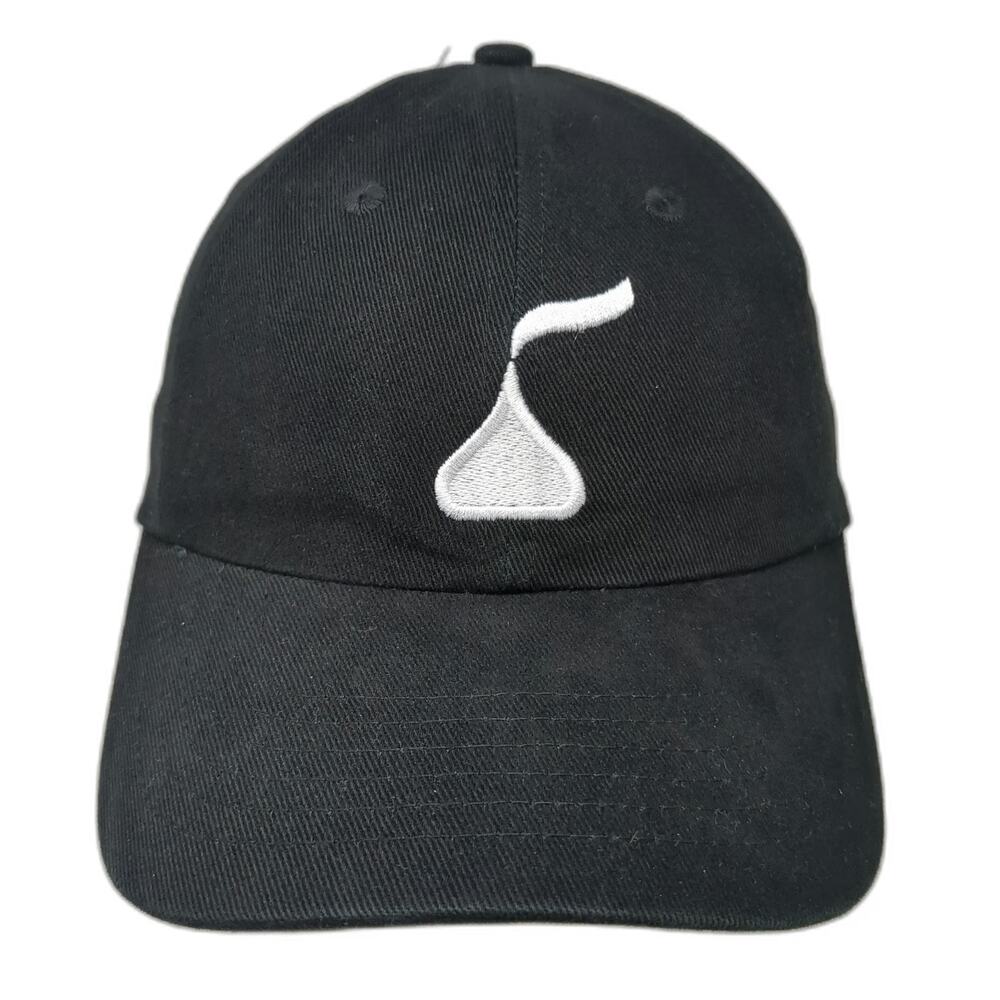 Continental Baseball Cap Black One Size Hershey's Kiss Logo Slideback Hat